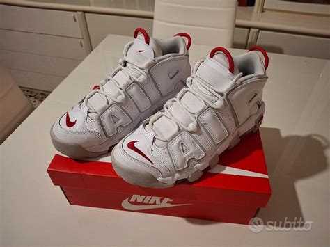 Nike Air More Uptempo '96 nere, rosse e bianche .